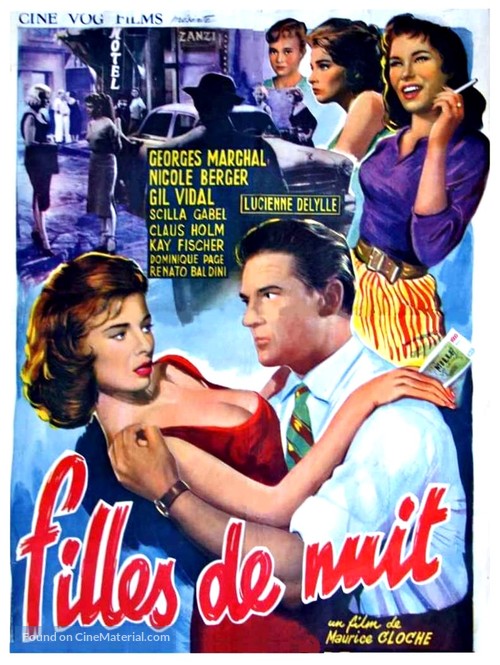 Filles de nuit - Belgian Movie Poster