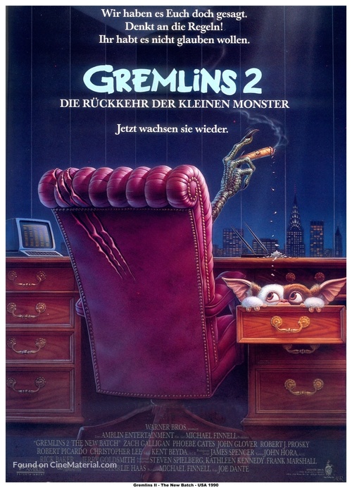 Gremlins 2: The New Batch - German Movie Poster