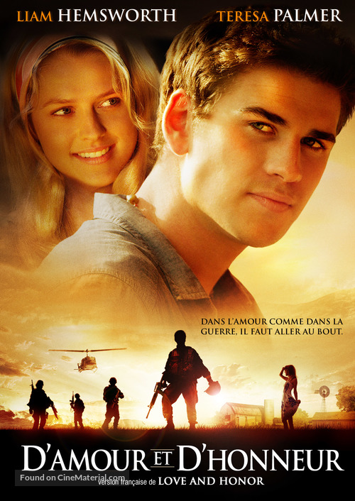 Love and Honor - Canadian DVD movie cover