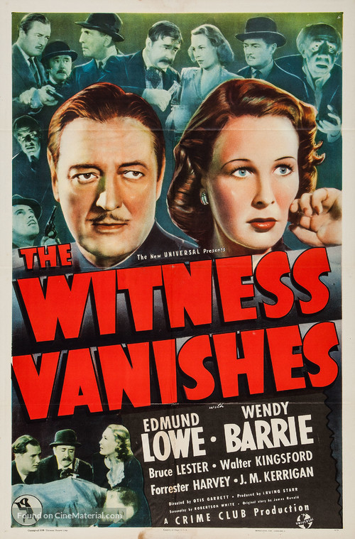 The Witness Vanishes - Movie Poster