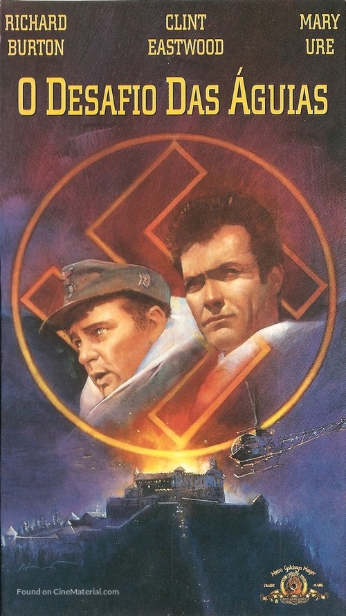 Where Eagles Dare - Brazilian VHS movie cover