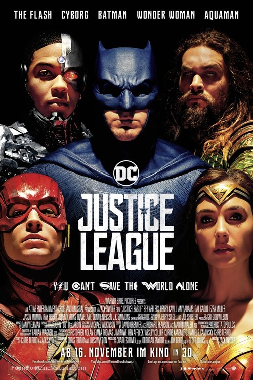 Justice League - Swiss Movie Poster