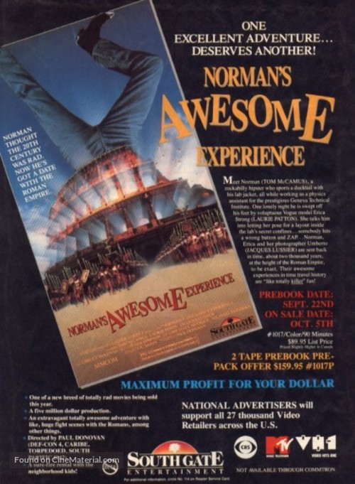 Norman&#039;s Awesome Experience - Movie Poster