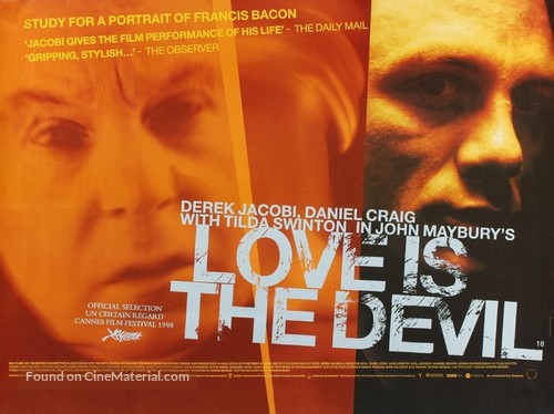 Love Is the Devil: Study for a Portrait of Francis Bacon - British Movie Poster