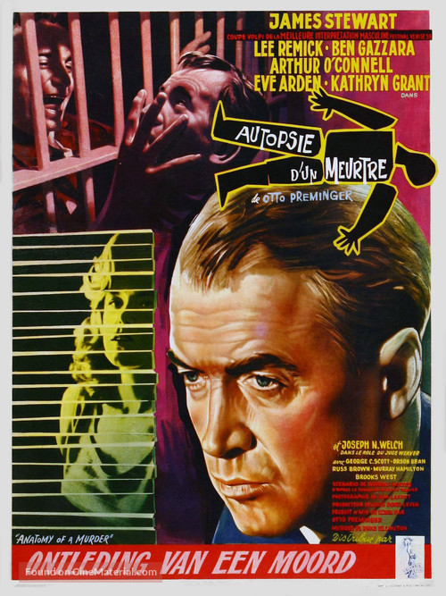 Anatomy of a Murder - Belgian Movie Poster