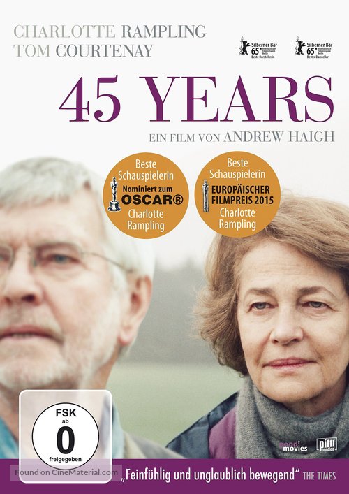 45 Years - German DVD movie cover