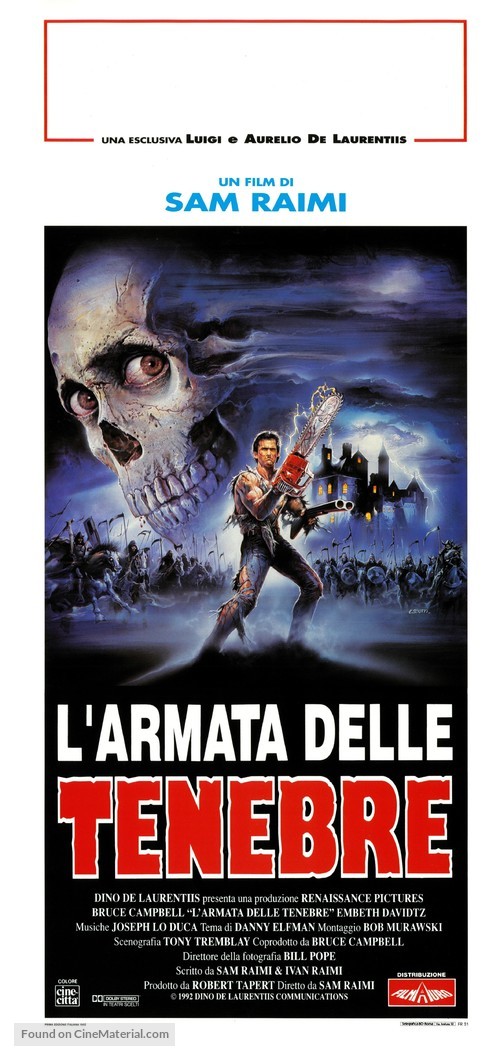Army of Darkness - Italian Theatrical movie poster