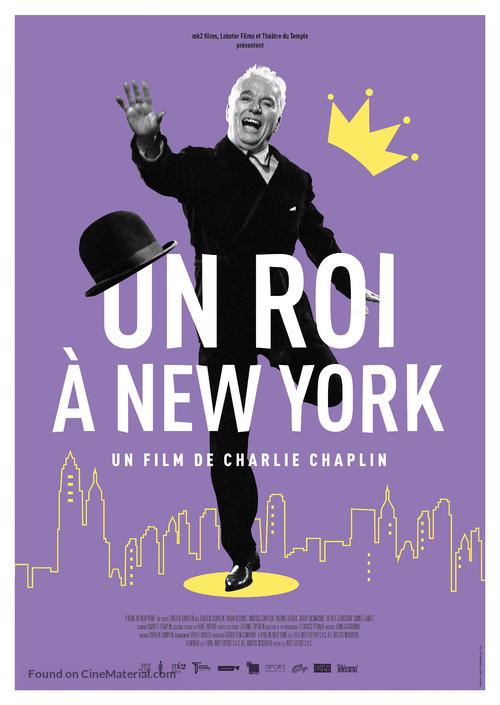 A King in New York - French Movie Poster