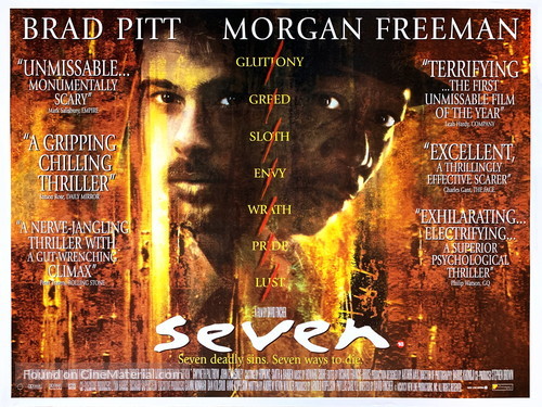 Se7en - British Movie Poster