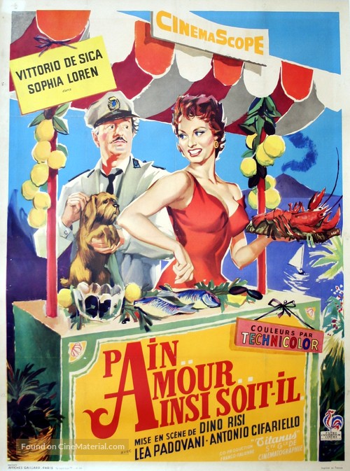 Pane, amore e... - French Movie Poster