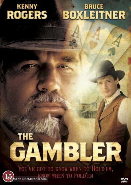 Kenny Rogers as The Gambler - Danish DVD movie cover