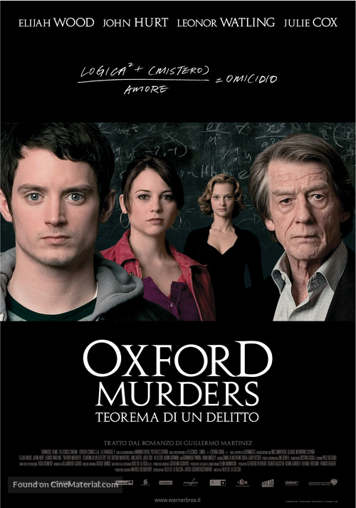 The Oxford Murders - Italian Theatrical movie poster