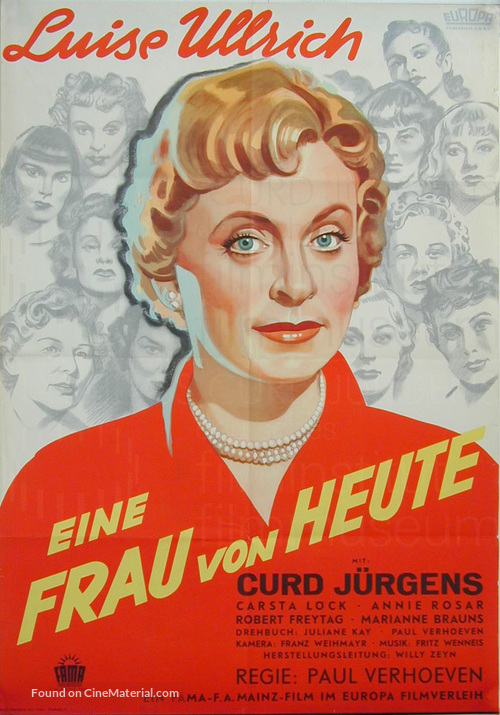 Eine Frau von heute - German Movie Poster