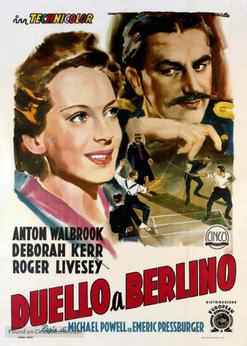 The Life and Death of Colonel Blimp - Italian Movie Poster