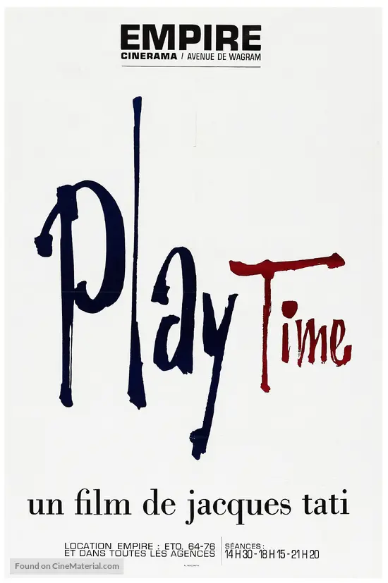 PlayTime - French Movie Poster