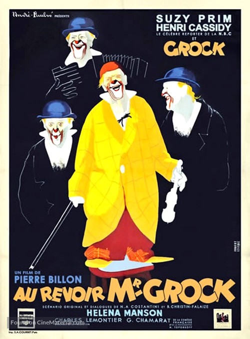 Au revoir M. Grock - French Movie Poster