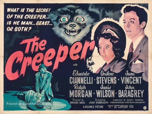The Creeper - British Movie Poster