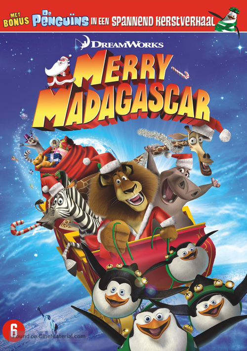 Merry Madagascar - Dutch DVD movie cover