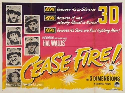 Cease Fire! - British Movie Poster