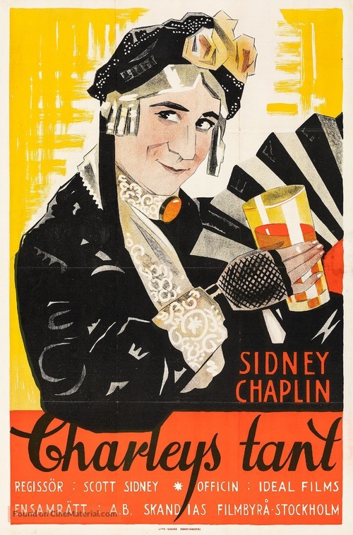 Charley&#039;s Aunt - Swedish Movie Poster