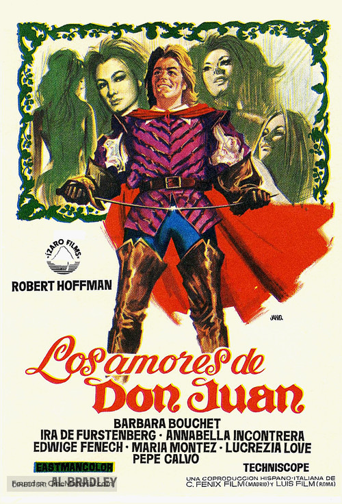 Le calde notti di Don Giovanni - Spanish Movie Poster