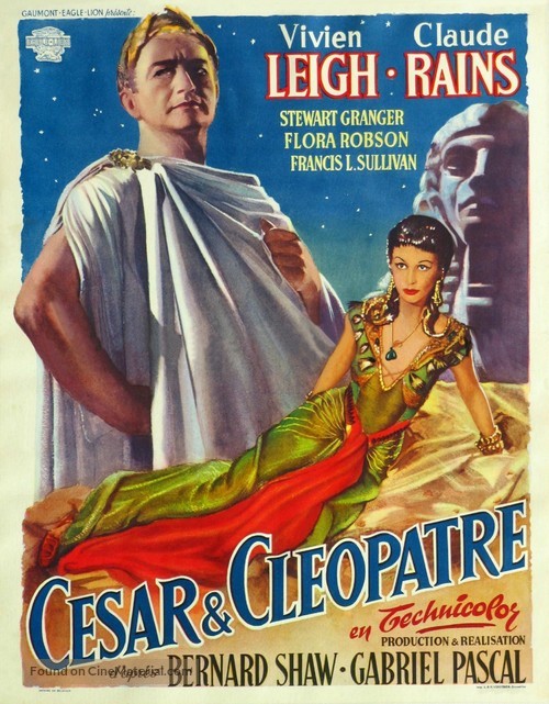 Caesar and Cleopatra - Belgian Movie Poster