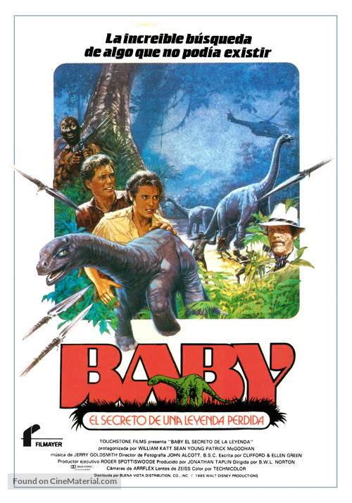 Baby: Secret of the Lost Legend - Spanish Movie Poster