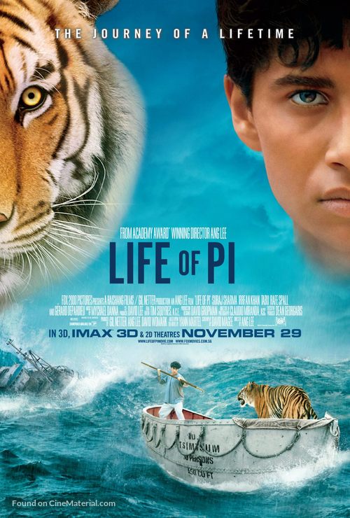 Life of Pi - Singaporean Movie Poster