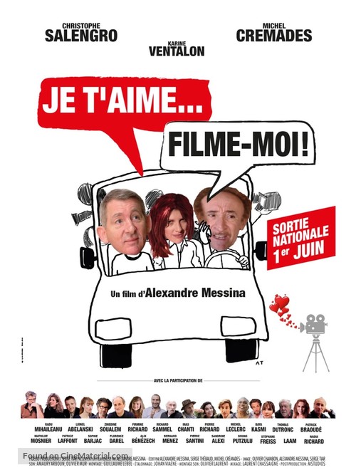Je t&#039;aime, filme-moi! - French Movie Poster