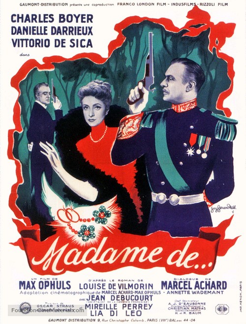 Madame de... - French Movie Poster