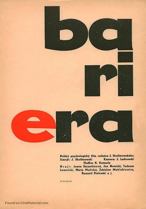 Bariera - Polish Movie Poster