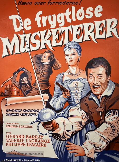 Hardi! Pardaillan - Danish Movie Poster