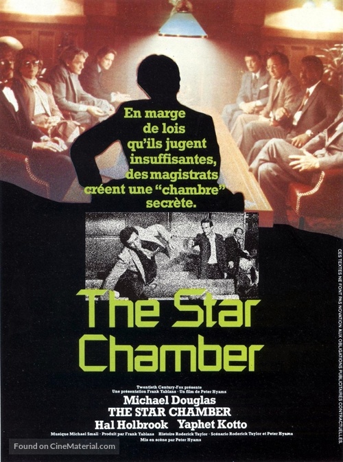 The Star Chamber - French Movie Poster
