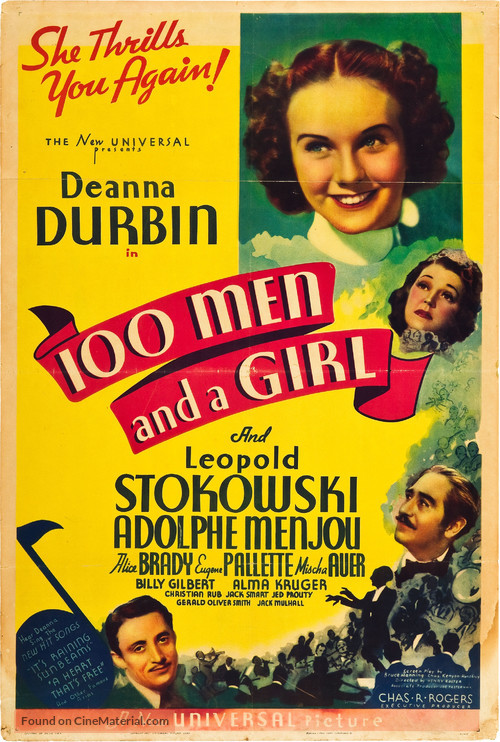 One Hundred Men and a Girl - Movie Poster