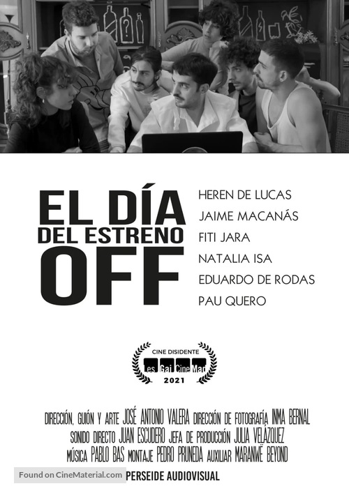 El d&iacute;a del estreno Off - Spanish Movie Poster