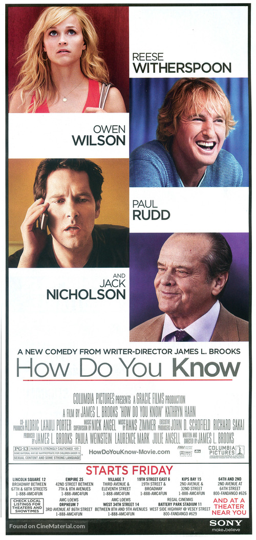 How Do You Know - Movie Poster