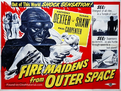 Fire Maidens from Outer Space - British Movie Poster