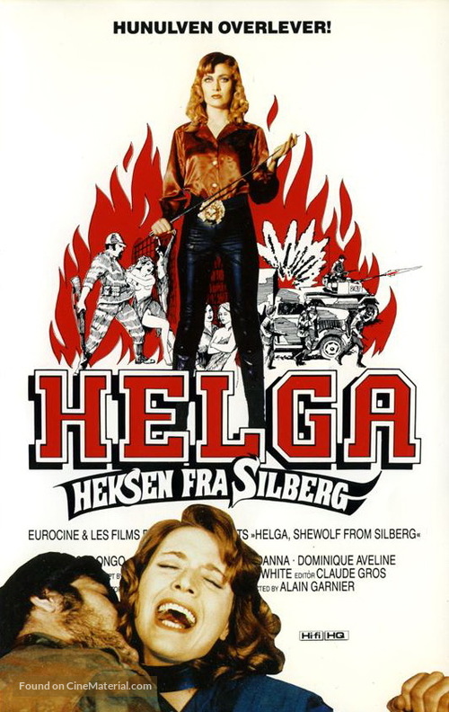 Helga, la louve de Stilberg - Danish VHS movie cover