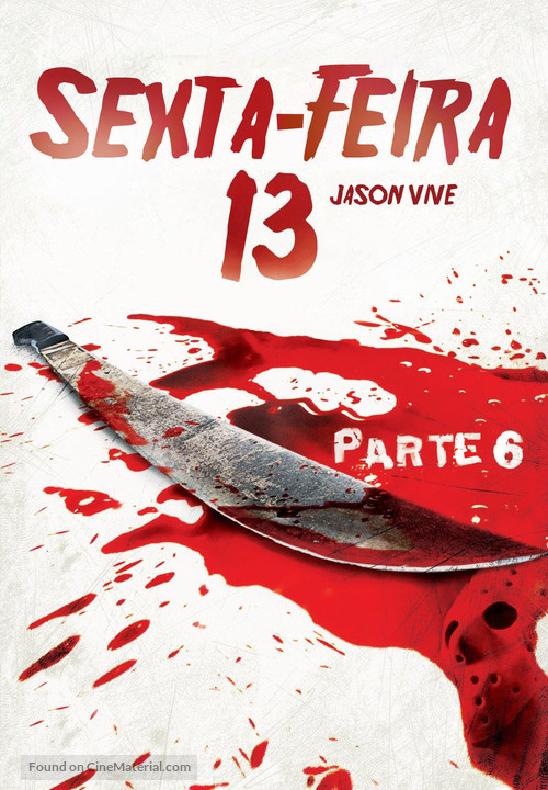 Friday the 13th Part VI: Jason Lives - Brazilian Movie Poster