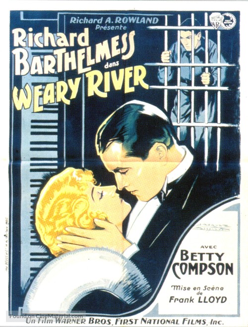Weary River - French Movie Poster