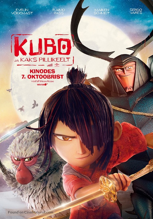 Kubo and the Two Strings - Estonian Movie Poster