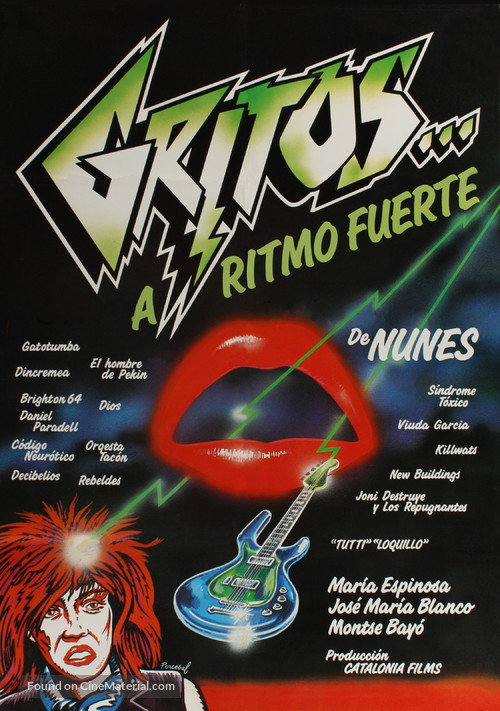 Gritos... a ritmo fuerte - Spanish Movie Poster