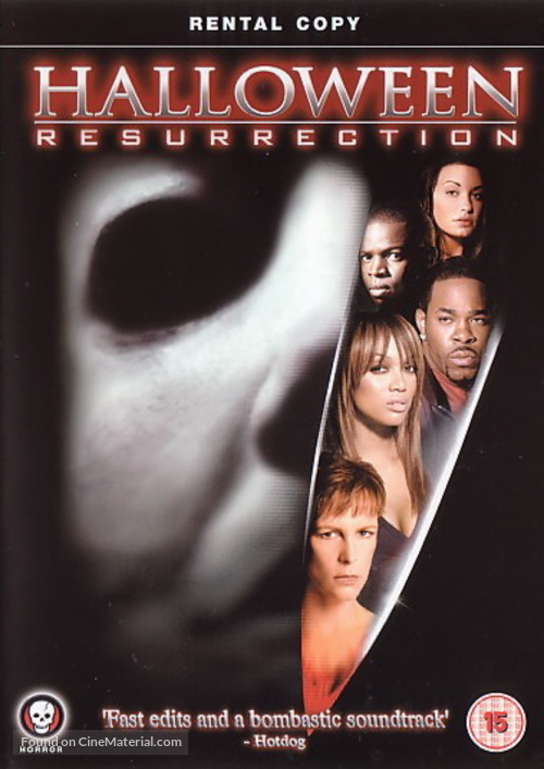 Halloween Resurrection - British DVD movie cover