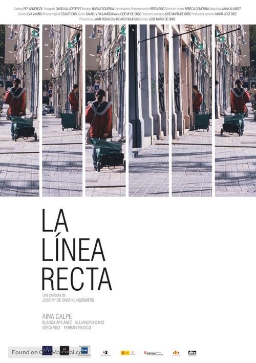 La l&iacute;nea recta - Spanish Movie Poster