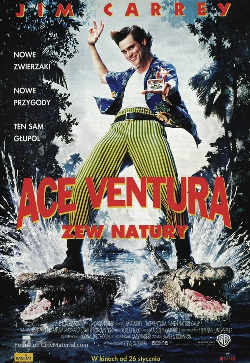 Ace Ventura: When Nature Calls - Polish Movie Poster