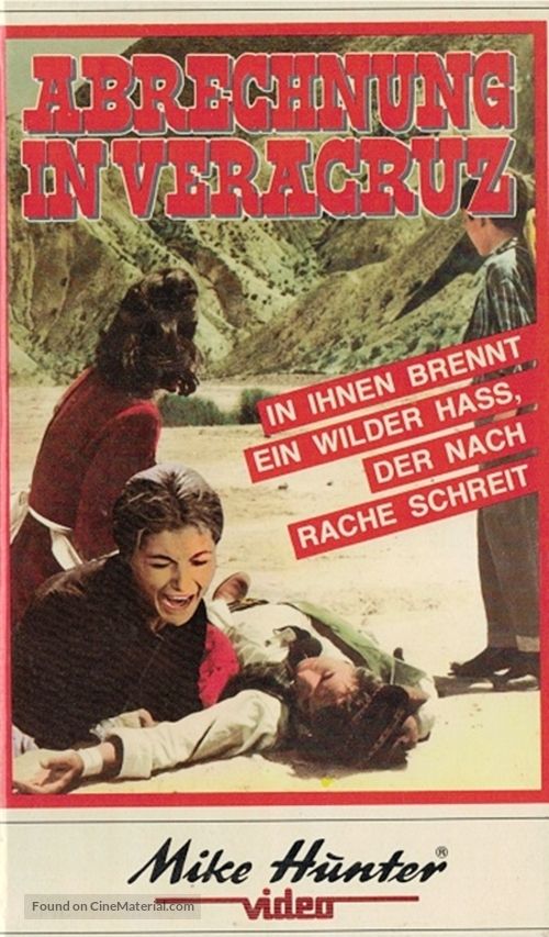 Sabor de la venganza, El - German VHS movie cover