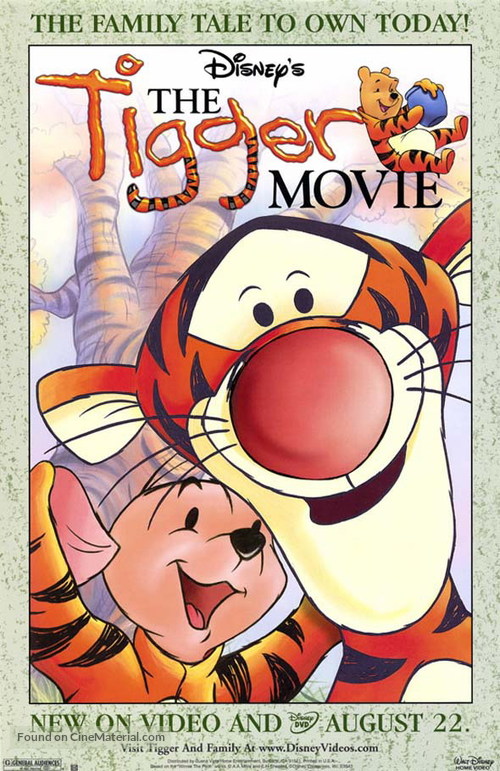 The Tigger Movie - Video release movie poster