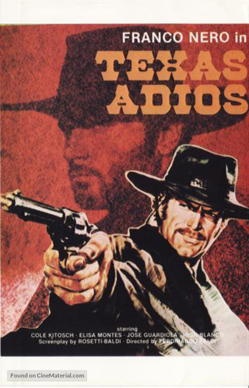 Texas, addio - Finnish Movie Cover