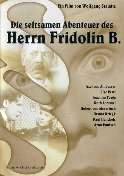 Die seltsamen Abenteuer des Herrn Fridolin B. - German Movie Poster