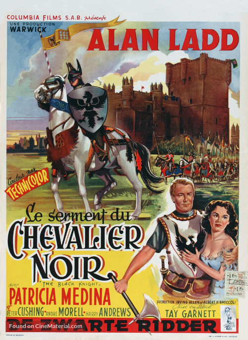 The Black Knight - Belgian Movie Poster